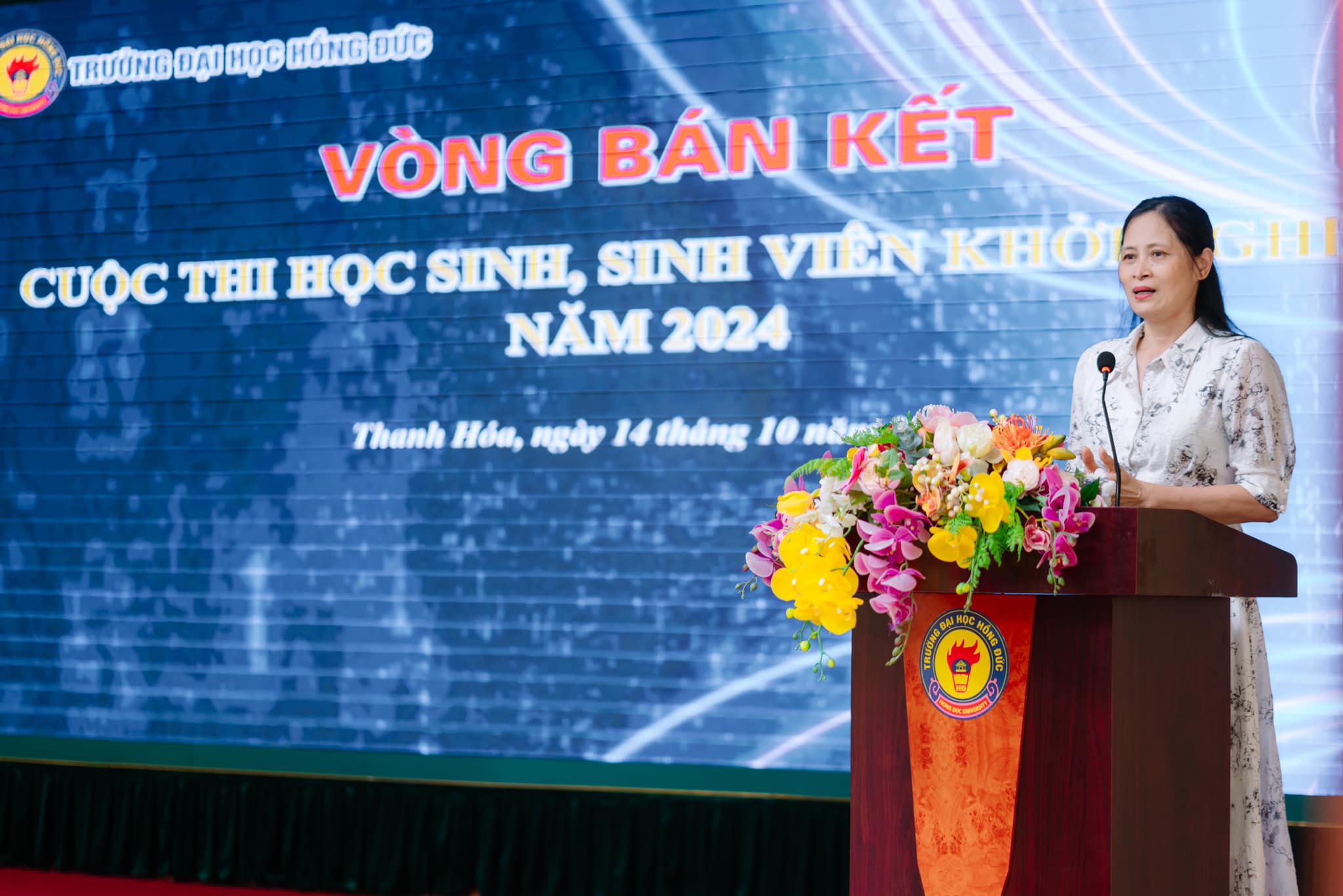 Trường Đại học Hồng Đức tổ chức chấm vòng Bán kết cuộc thi "Học sinh, sinh viên khởi nghiệp" năm 2024